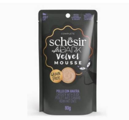 Schesir After Dark Velvet Pouch of Chicken and Duck Mousse