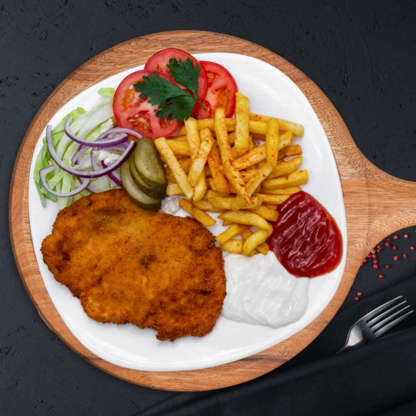 Meniu Șnițel de Pui