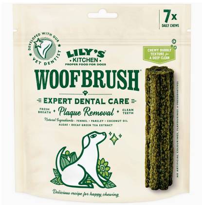 Lily's Kitchen Woofbrush Natural Dental Snack for Dogs S (6–10Kg) 154g 7 Units