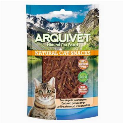 Arquivet Natural Cat Snack Duck and Shrimp Strips