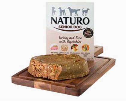 Naturo Senior Dog Turkey Terrine with Rice & Vegetables