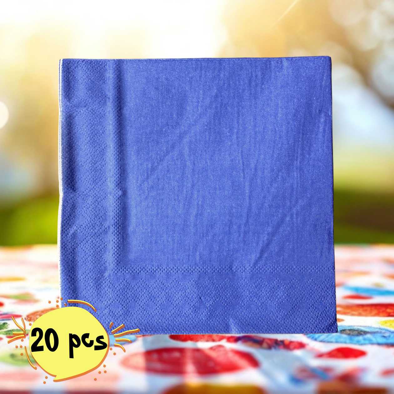 Paper napkins (20pcs), blue
