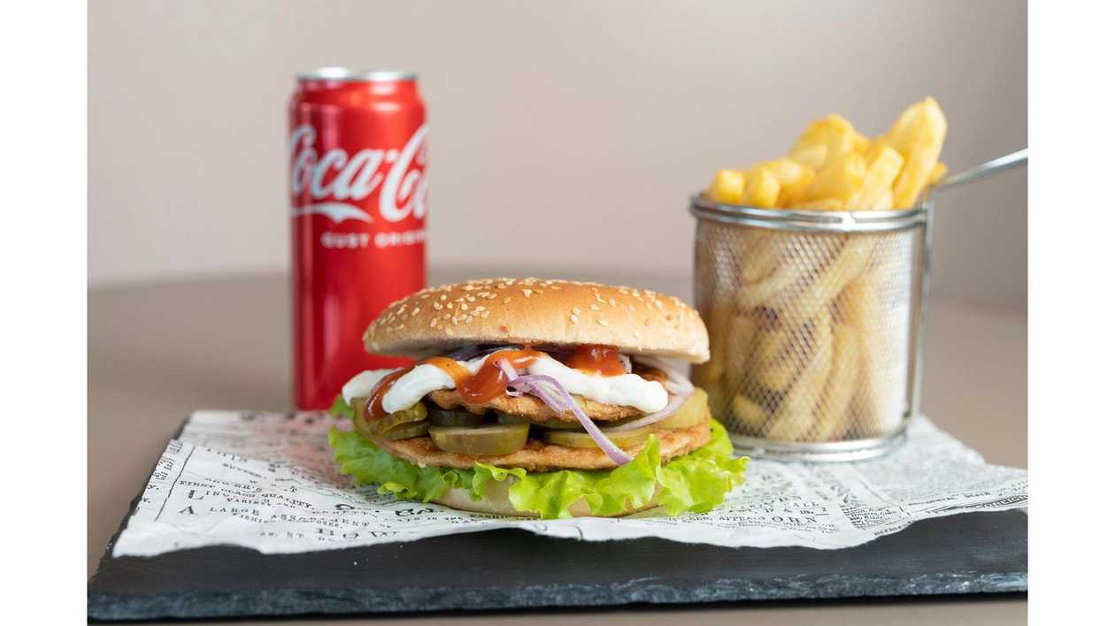 Meniu Dublu Burger Pui