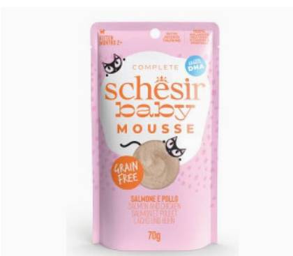 Schesir Baby Complete Pouch of Salmon and Chicken Mousse