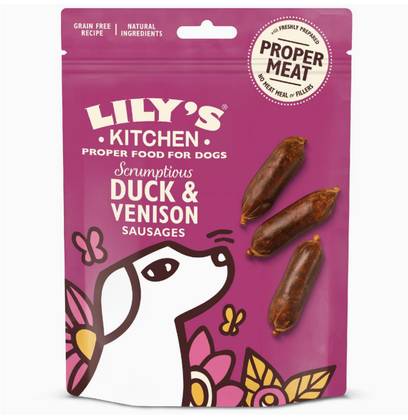 Lily's Kitchen Snacks Duck & Venison Sausages with Duck & Venison 70g