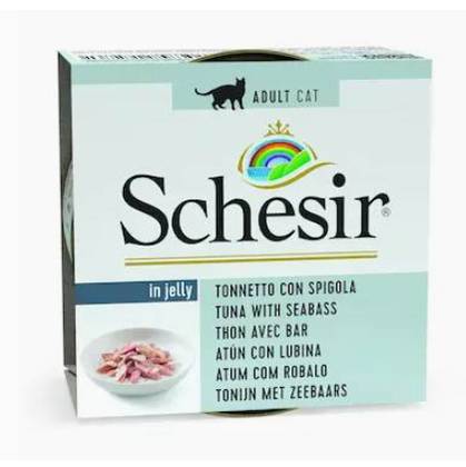 Schesir Can of Tuna and Sea Bass in Jelly