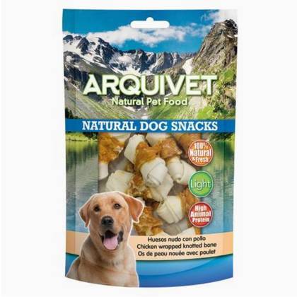 Arquivet Natural Knotted Bones with Chicken 100g
