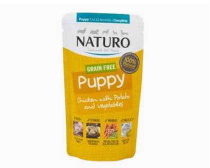 Naturo Puppy Grain Free Pouch of Chicken with Potatoes & Vegetables