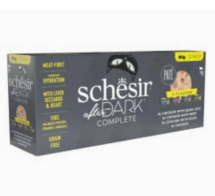 Schesir After Dark Multipack Variety 12 Cans of Pâté