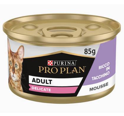 Pro Plan Delicate Adult Can of Mousse Rich in Turkey