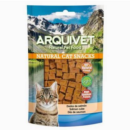 Arquivet Natural Cat Snack Salmon Cubes