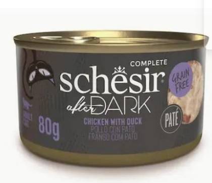 Schesir After Dark Can of Chicken and Duck Chunks in Gravy