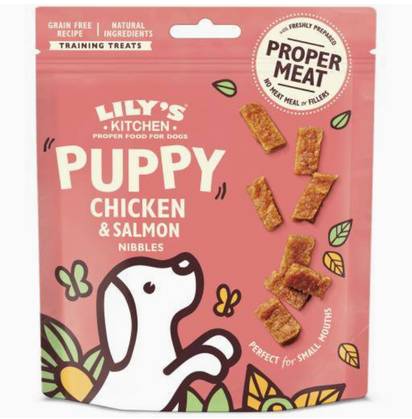 Lily's Kitchen Puppy Chicken & Salmon Nibbles with Chicken & Salmon 70g