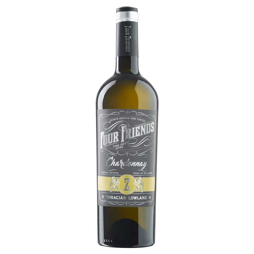 Бяло вино "Four Friends" (750мл) Шардоне
