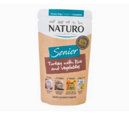 Naturo Senior Dog Pouch of Turkey with Rice & Vegetables