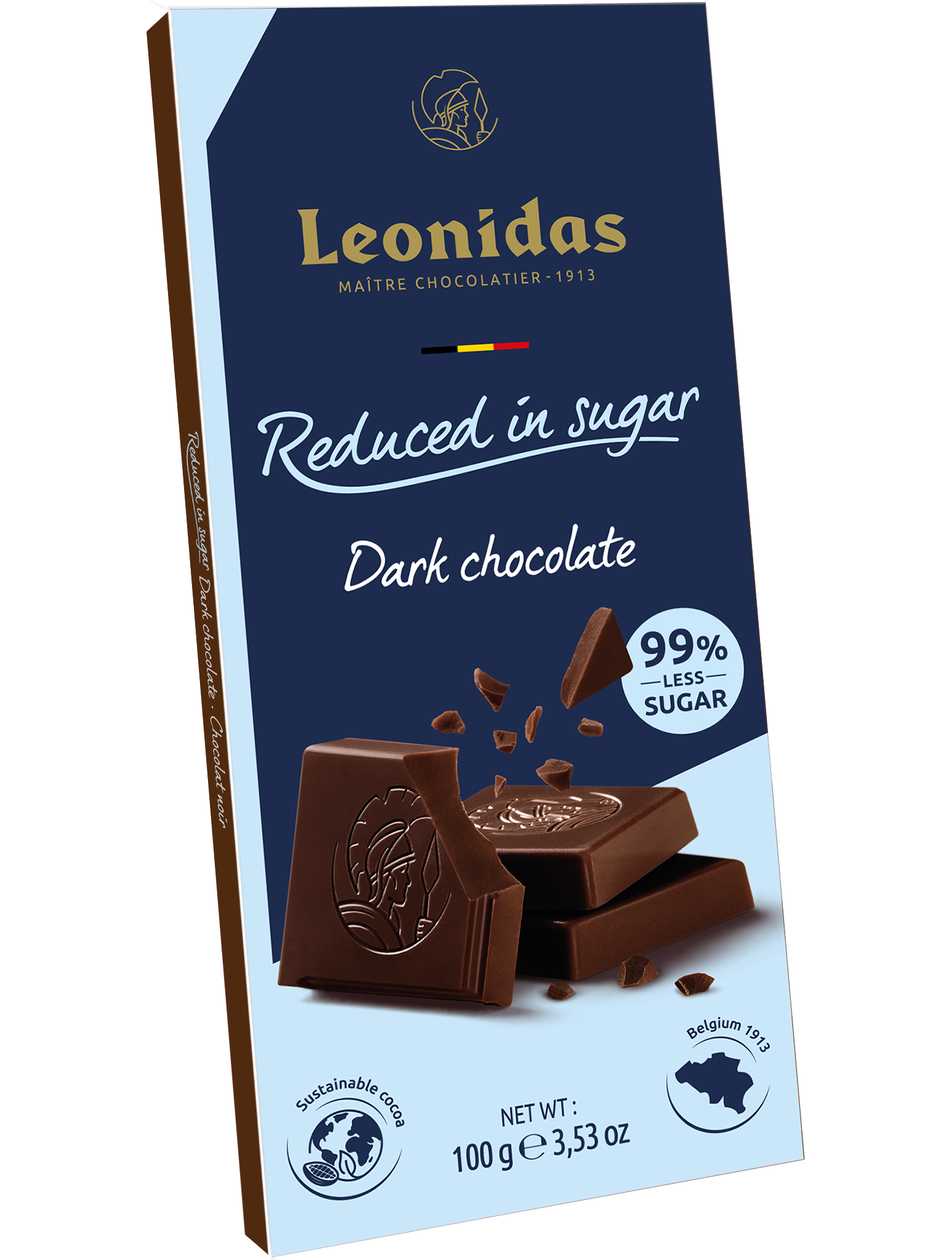 Dark Chocolate Bar with Reduced Sugar 100 g