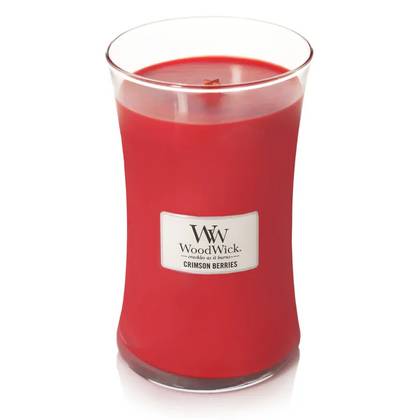 WoodWick Large Hourglass Candle Crimson Berries 610g
