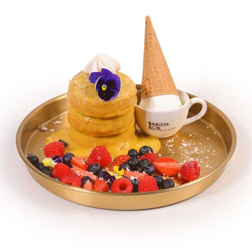 Mango Tres Leche Buttermilk Pancakes [NEW]