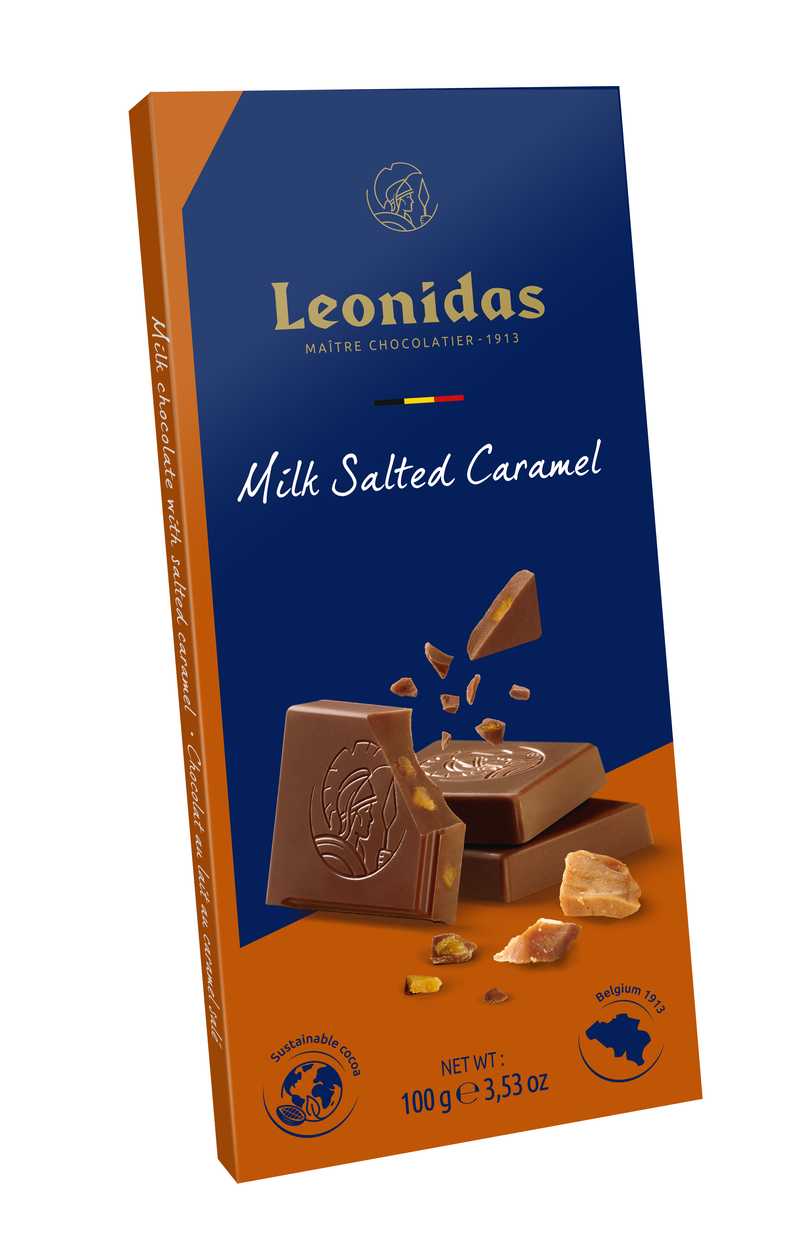 Milk Chocolate Bar with Salted Caramel 100 g