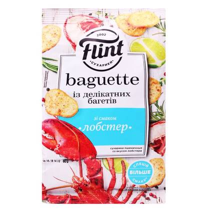 Sucharki Flint Baguette o smaku Homara