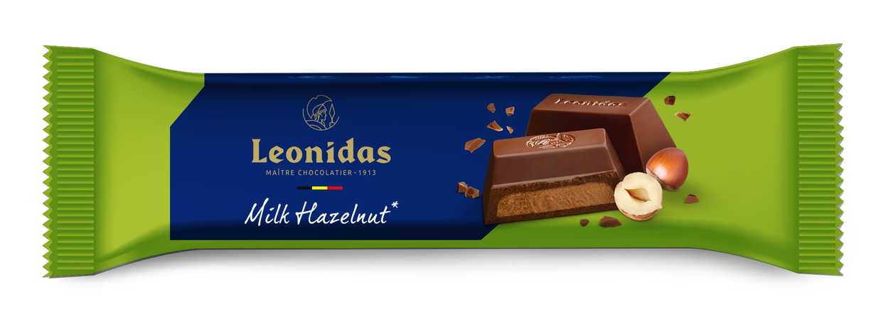 Milk chocolate bar with hazelnut cream 50 g