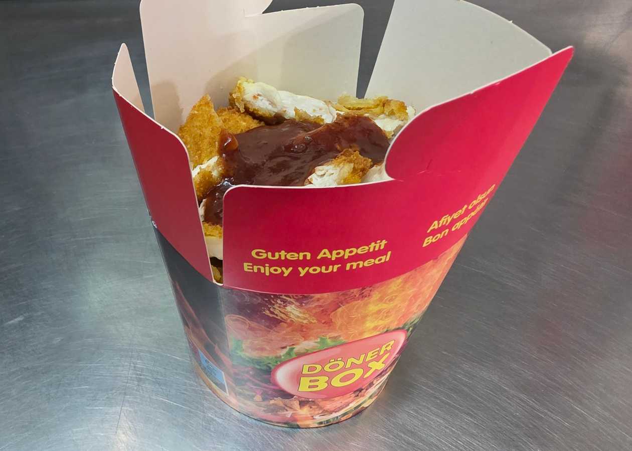 Doner Box with Chicken Schnitzel