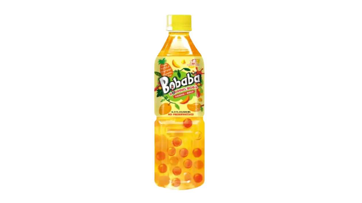 Bobaba Pineapple Mango Bubble Tea 500ml