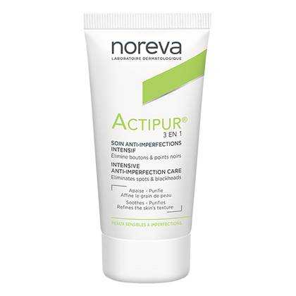 Noreva Actipur 3-in-1 Anti-Imperfection Cream for Oily/Blemish-Prone Skin 30ml