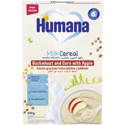 Humana Milk Cereal Buckwheat Apple /6mo+/ 200g 775580/3030