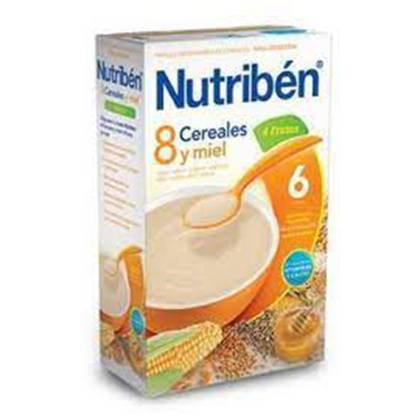 Nutriben - Milk-Free 8 Grain Cereal with 4 Fruits /6mo+/ 300g 6232