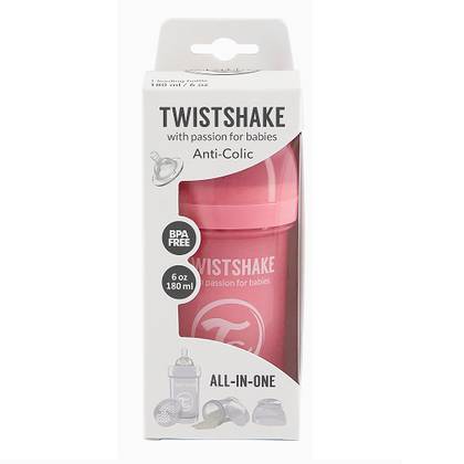Twistshake Anti-Colic Baby Bottle Pink 180ml