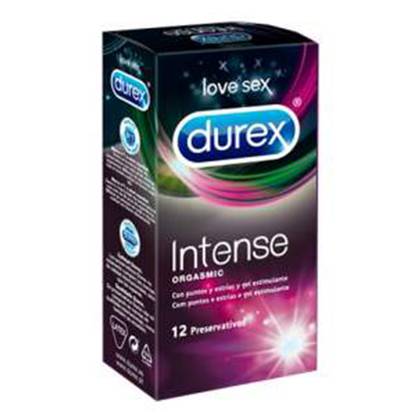 Durex Intense Orgasmic Condoms - 12 Count