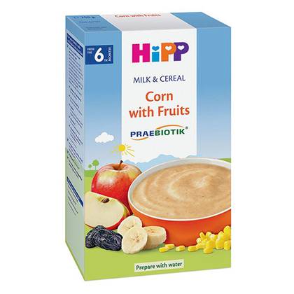 Hipp - Milk and Corn Cereal with Fruit /6mo+/ 250g 2953/2953-02