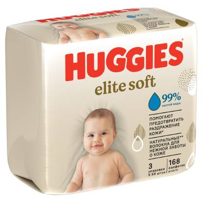 Huggies Elite Soft Baby Wipes /56X3/ 3038/0943 #168
