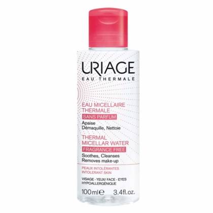 Uriage Micellar Water for Face/Décolleté/Eyes, No-Rinse, Sensitive Skin, 100ml