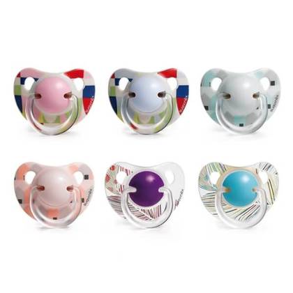 Suavinex - Blue Silicone Anatomical Pacifier /6-18m/ 4008 #1