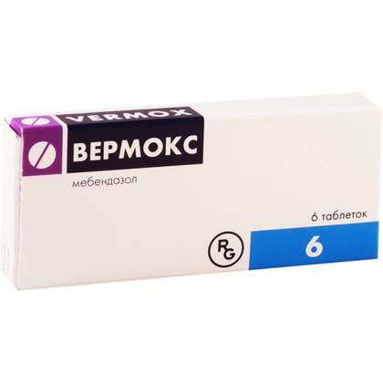 Vermox 100mg Tablets No. 6