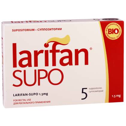 Larifan Supo 1.5mg Rectal Suppositories #5