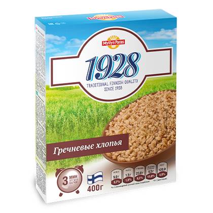 Milin Parasi - Milk-Free Cereal "1928" Buckwheat Flakes /1yr+/ 400g 0669