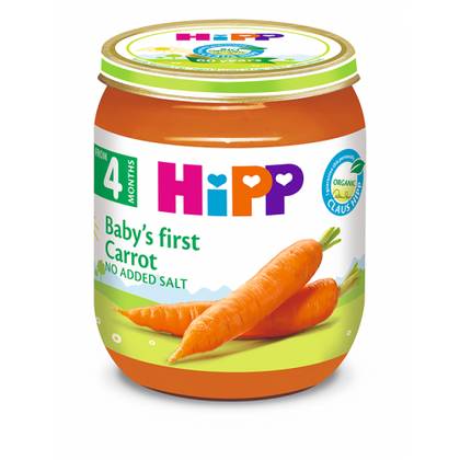 Hipp Organic Carrot Puree Hypoallergenic /4m+/ 125g