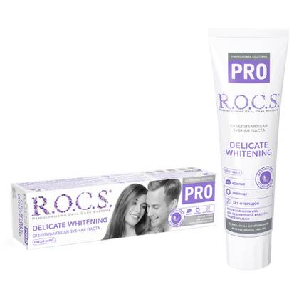 R.O.C.S. PRO Delicate Whitening Cool Mint Toothpaste, 135 g