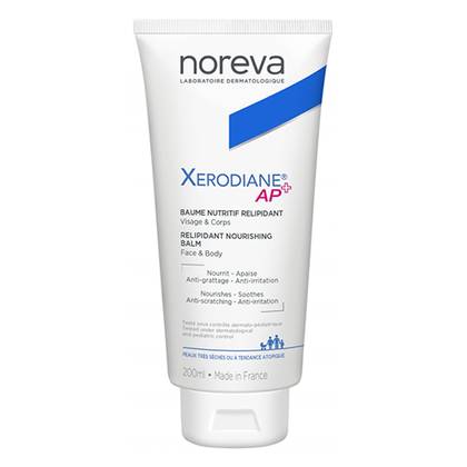 Noreva Xerodiane AP+ Face and Body Balm - Nourishing, Lipid-Replenishing for Atopic Skin, From Infancy, 200ml