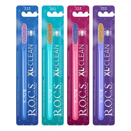 R.O.C.S. Toothbrush XL Medium with Cleansing Paste 50ml 0890