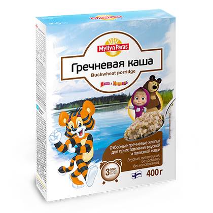Milin Parasi - Milk-Free Cereal "Tiger" Buckwheat /10m+/ 400g 0683