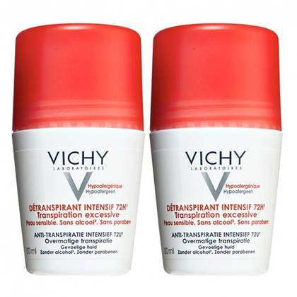 Vichy Deodorant Antiperspirant Roll-On 72h Intensive Protection Stress Resist Duo Pack 2X50ml 9834/4711