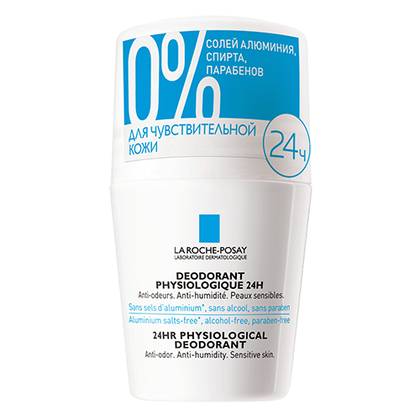 La Roche-Posay 24hr Physiological Deodorant Roll-On Aluminum-Free 50ml 2158