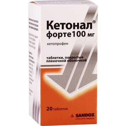 Ketonal Forte 100mg Tablets #20