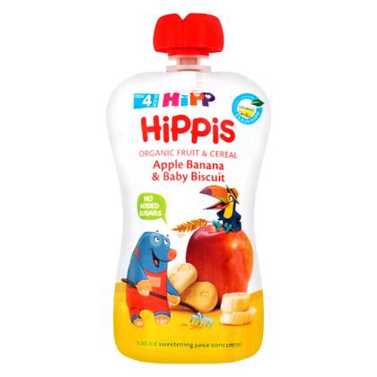 HiPP - Pouch Apple, Banana, with Baby Biscuit /4m+/ 100g 3728/8508