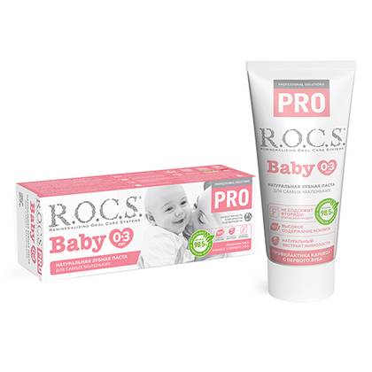 R.O.C.S. Baby Toothpaste PRO Mineral Protection and Gentle Care 0-3 years 45g 2504