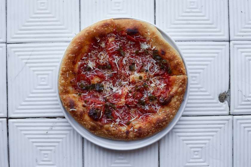 pepperoni and jalapeño